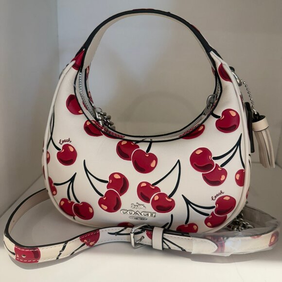 coach Carmen Mini Crossbody Bag With Cherry Print cy711 - Picture 2 of 8